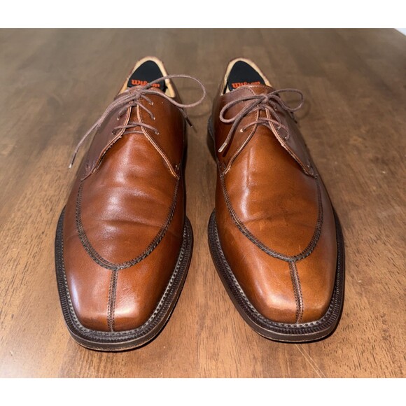 Mezlan Torello Apron Toe Derby Brown Leather Lace Up Dress Shoes Spain Mens 11W main image 6
